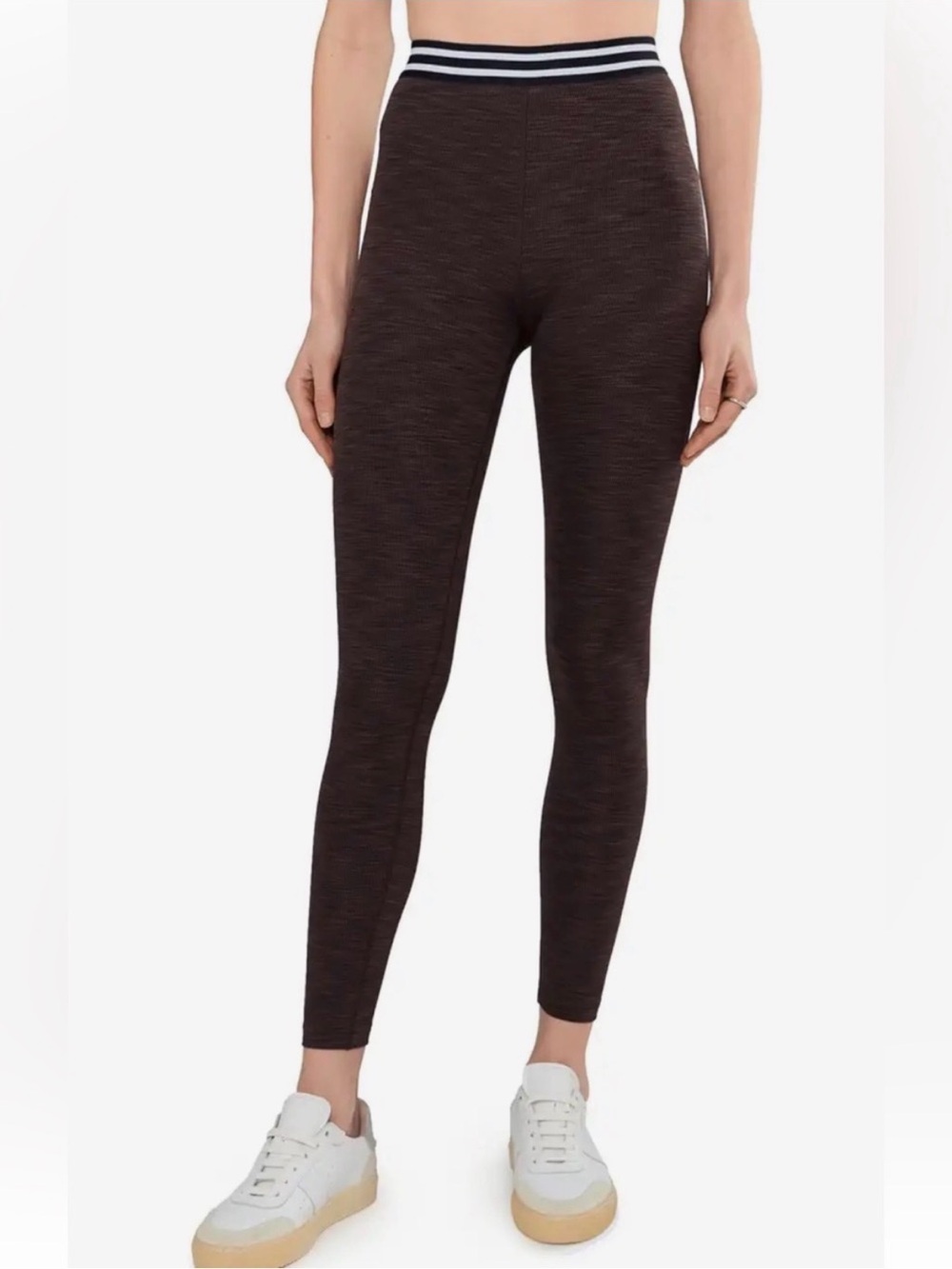 Splits59 Bailey High-Rise Stretch Leggings with Striped Waistband